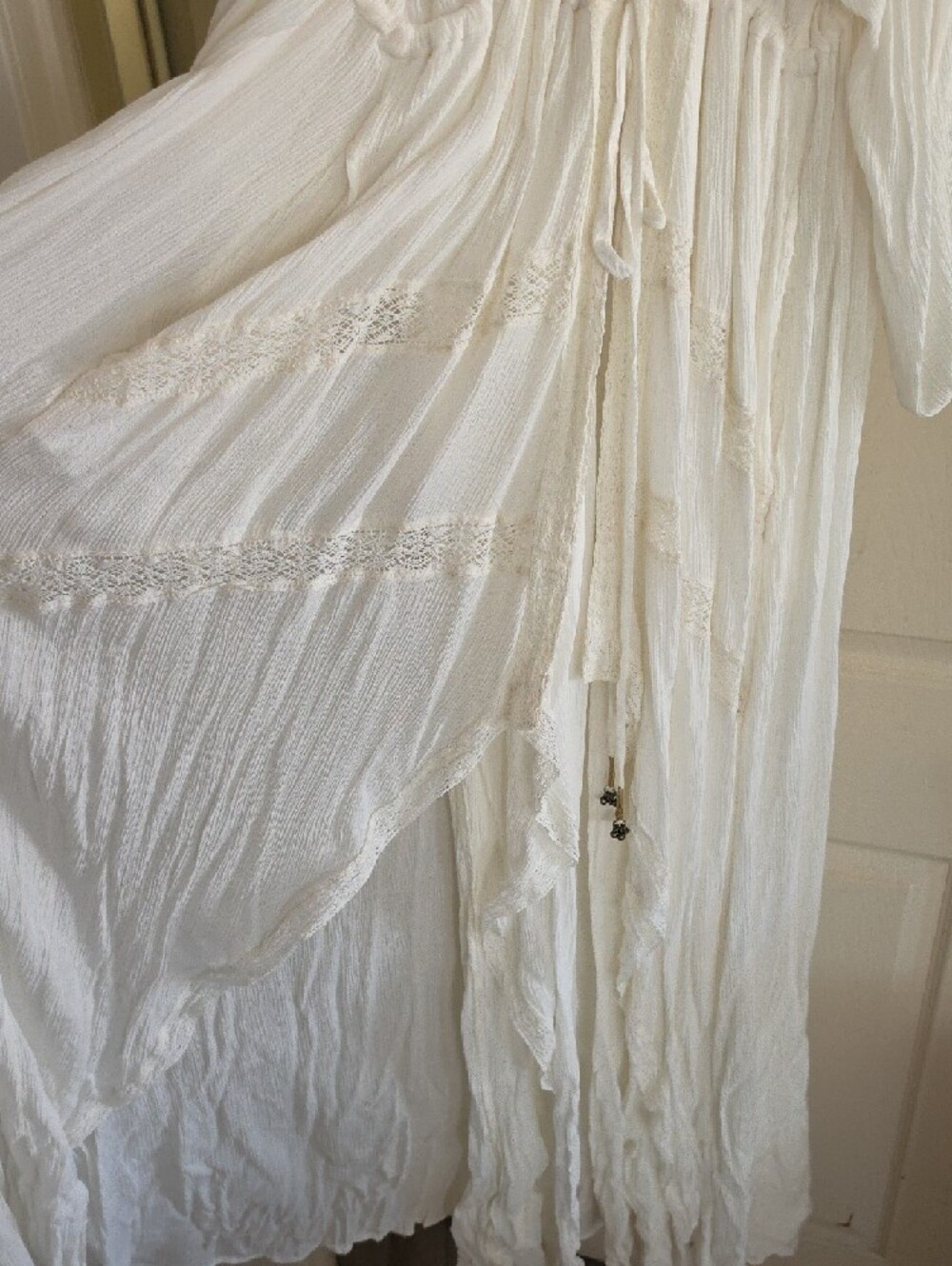 Free People White High-Low Boho Maxi Dress - Picture 2 of 3